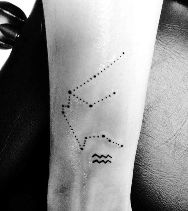 aquarius constellation tattoo