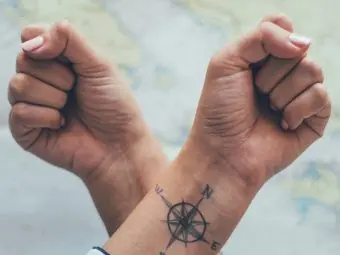 21 Amazing Compass Tattoo Designs To Try In 2024