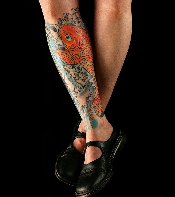 koi fish tattoos outline