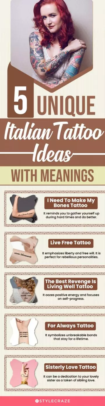 5 unique italian tattoo ideas with meanings(infographic)
