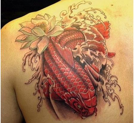 Annoyed Koi Tattoo
