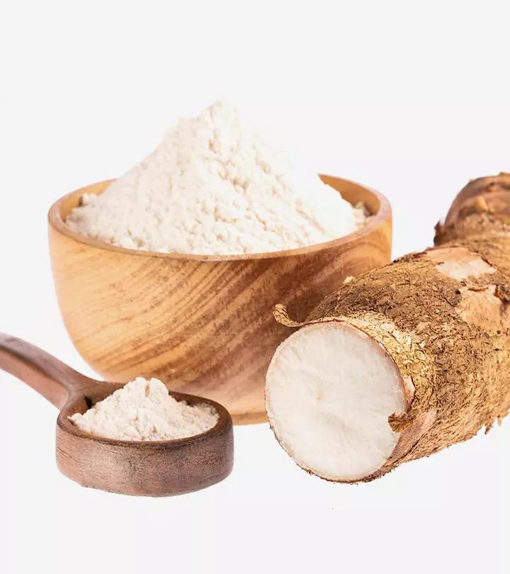 A bowl of arrowroot powder