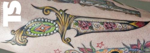 Top 15 Fifteen Dagger Tattoo Designs