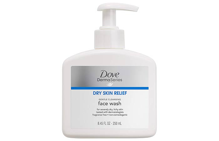 Dove Face Washes-Dove DermaSeries Сухая Кожа Облегчение Нежное Очищение Мытье Лица