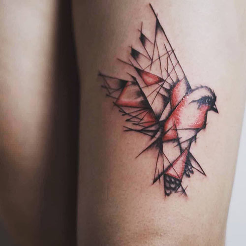 Small abstract bird tattoo by Justin Giordano  Tattoos Abstract tattoo Birds  tattoo