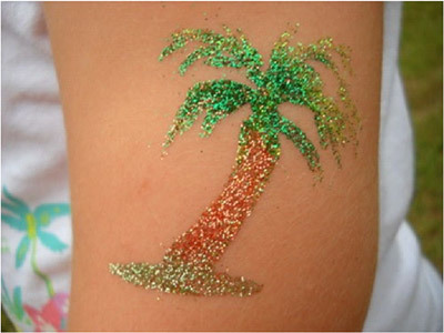 Glitter pal tree tattoo