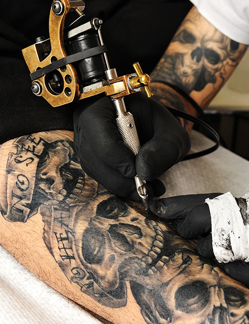 Grim Reaper Tattoo on the arm