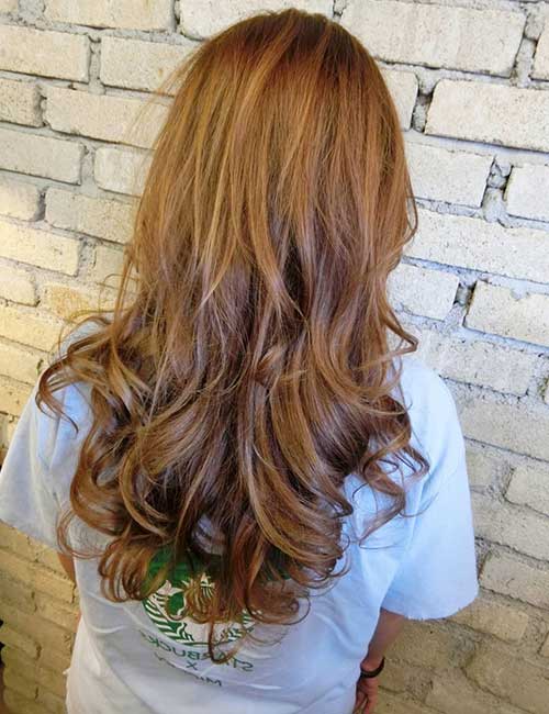 Heavy curly ends Japanese hairstyle for women