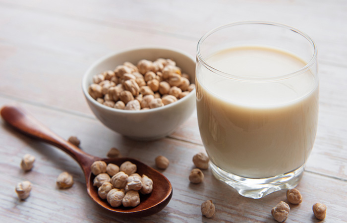 Chickpea and milk for homemade facial cleanser