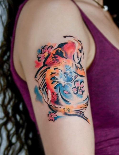 20 Lucky Koi Fish Tattoo Ideas For Women  Tikli