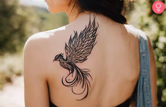 Phoenix shoulder tattoo