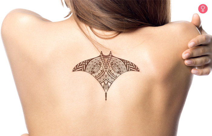 Stingray Polynesian tattoo