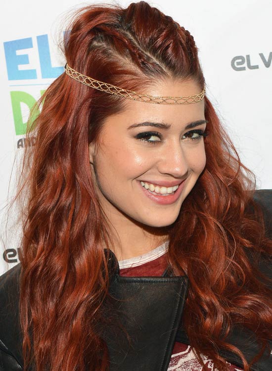 Red Head hippie hairstyle