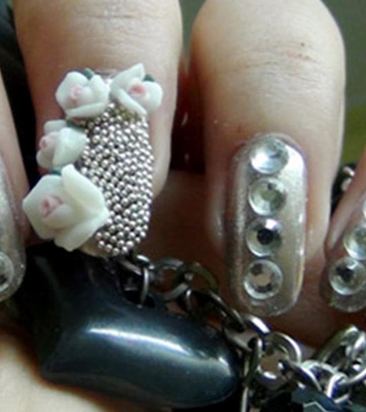 Silver Nail Art Design A Step By Step Tutorial With Pictures