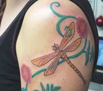 simple dragonfly tattoo 