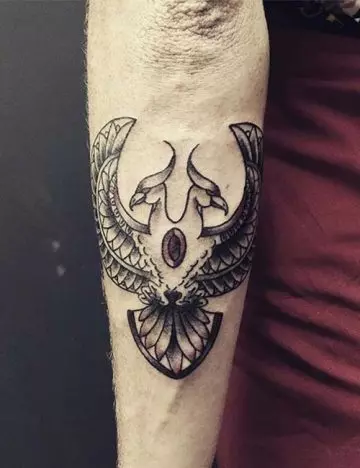 Heart of the phoenix tattoo design