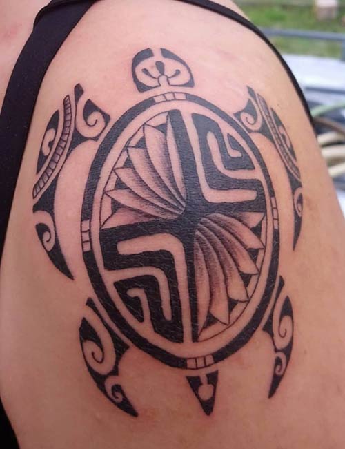 Honu Hawaiian tattoo design