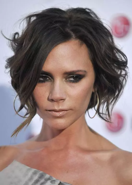 Tousled very short spice Bob Victoria Beckham hairstyle