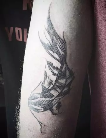 Abstract koi fish tattoo design