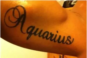 Aquarius tattoo designs for upper arm