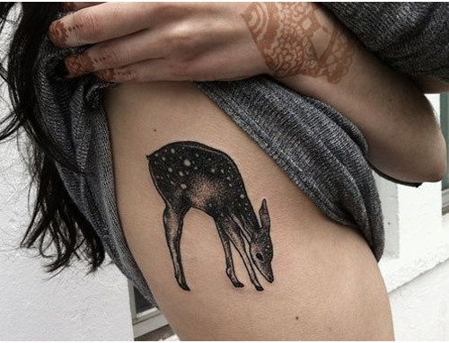 Deer antler armband tattoo design
