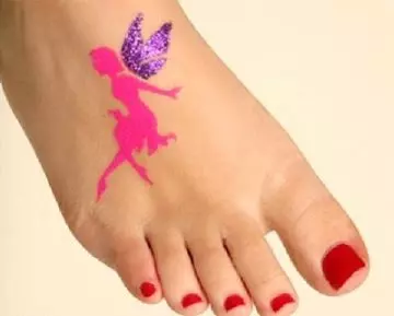Glitter fairy tattoo