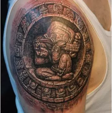 Mayan legends of the hidden temple tattoo design