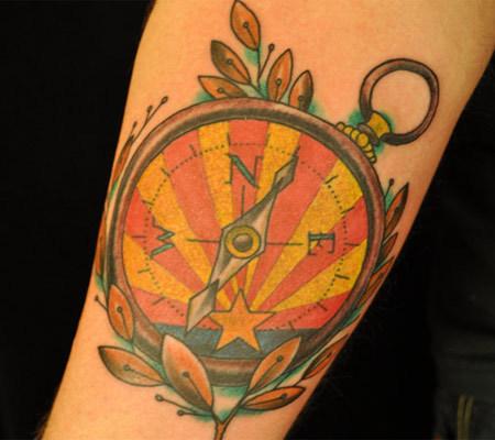 olive leaves tattoo