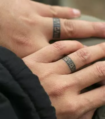 20 Wedding Ring Tattoos For Couples That Convey Their Love