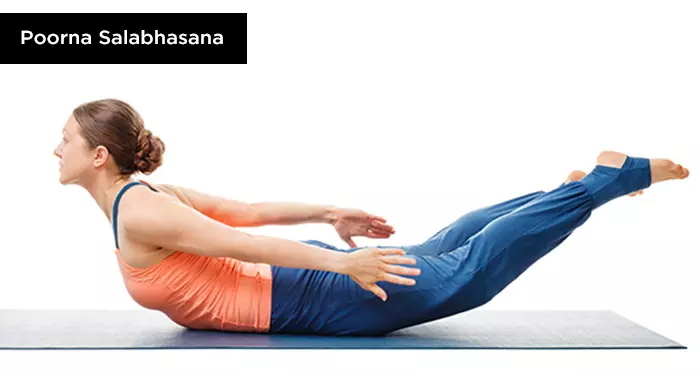 Poorna Salabhasana for spondylosis as the Bikram yoga technique