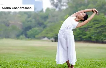 Ardha Chandrasana to strengthen core as the Bikram yoga pose