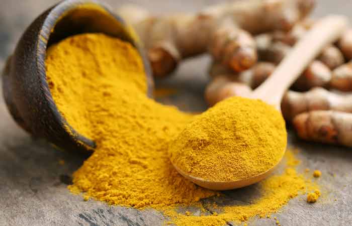 Ayurvedic treatment for glowing skin with turmeric and rice flour to exfoliate your skin