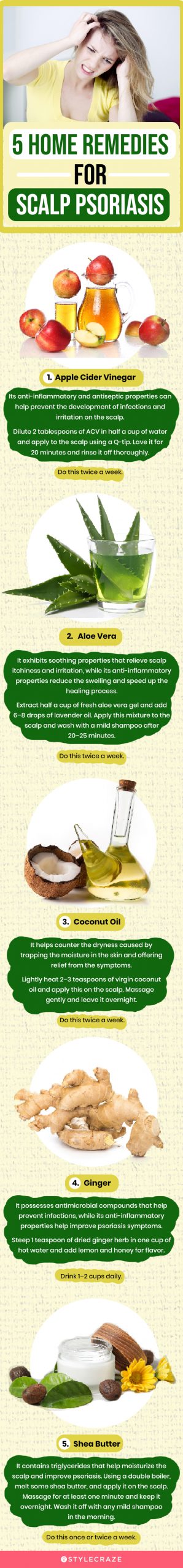 5 home remedies for scalp psoriasis [infographic]