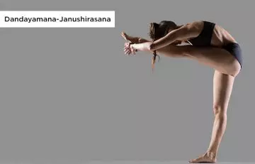 Dandayamana-Janushirasana to strengthen muscles as the Bikram yoga technique