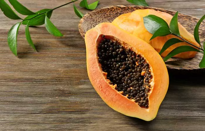 Papaya face pack for instant skin whitening