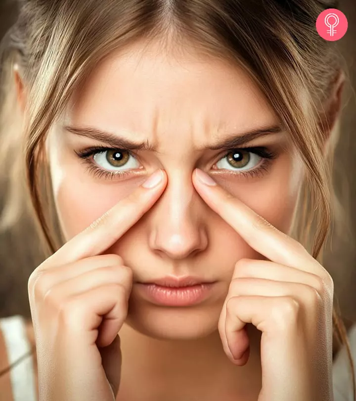 A-woman-doing-nose-exercise