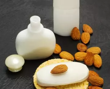 Homemade almond meal scrub for dry skin