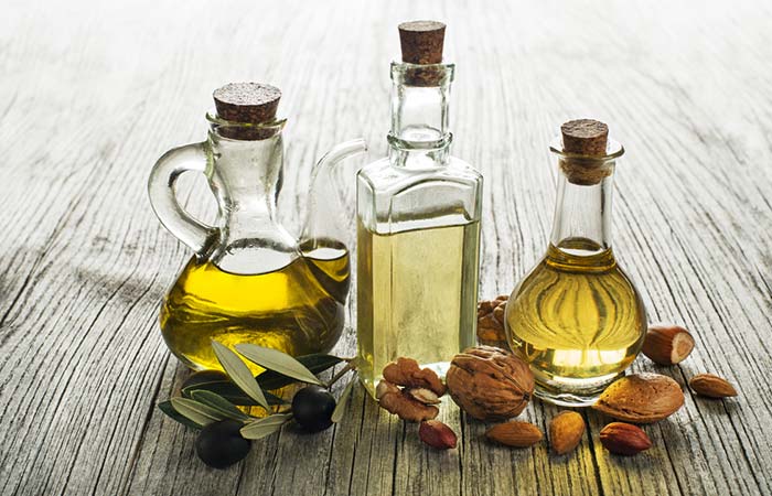 Olive oil and almond oil