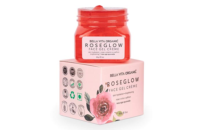 Bella Vita Organic Rose Glow Face Gel Cream