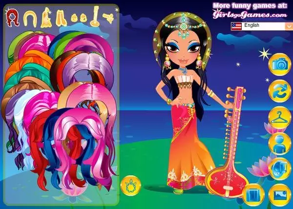 Bollywood dress up game