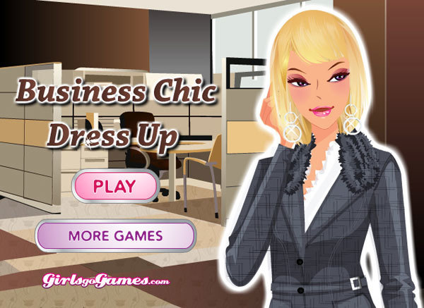 Business chic dress up game