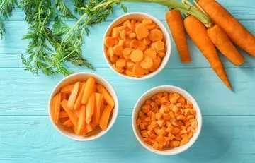 Carrots are rich in folic acid