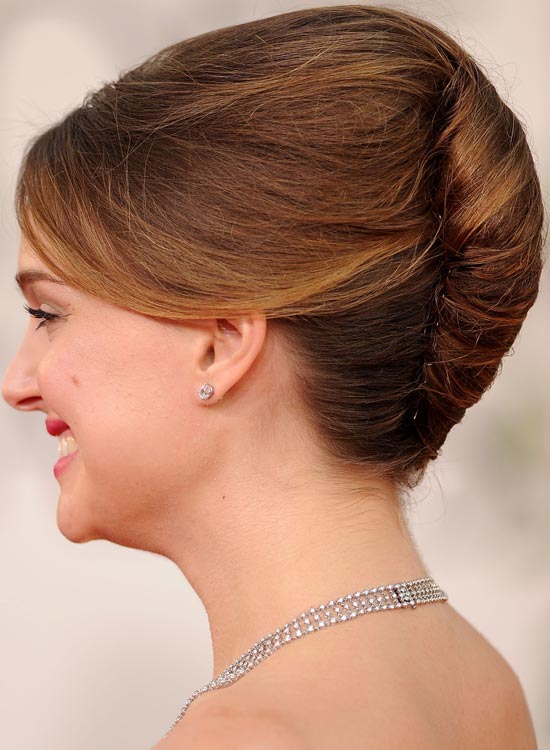 Classic French twist red carpet hairstyle