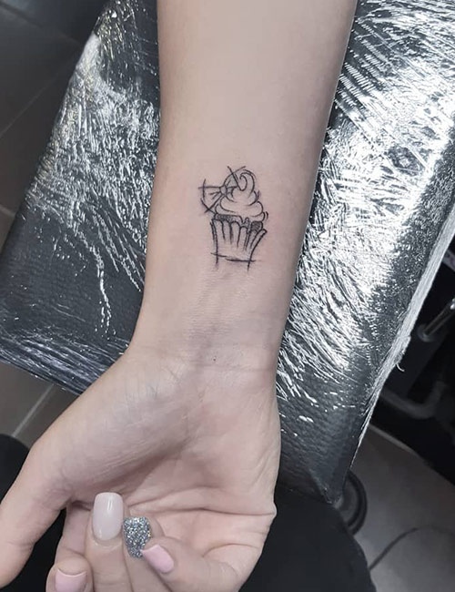 47 CUTE Cupcake Tattoo Designs  Tattoo Glee