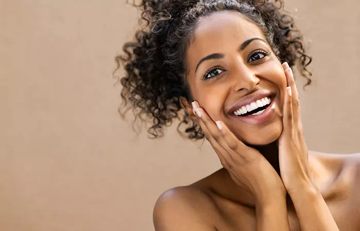 African woman with healthy and glowing skin