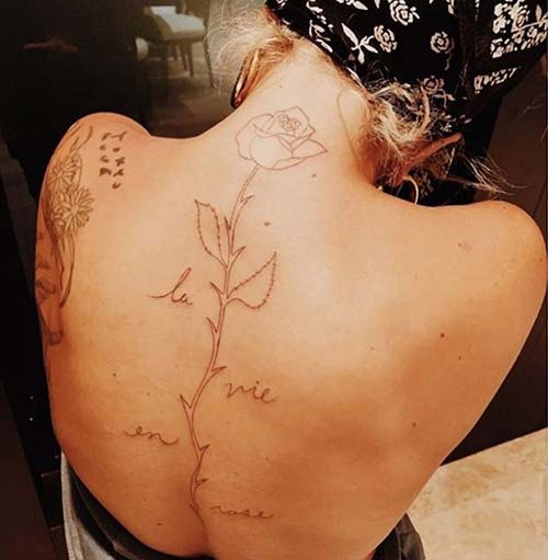 Lady Gaga La Vie En Rose tattoo