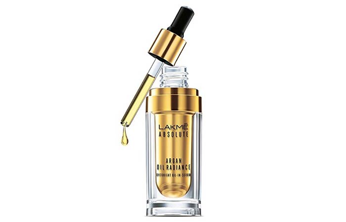 Lakmé Absolute Argan Oil Radiance Overnight Oil-in-Serum - Face Serums For Dry Skin