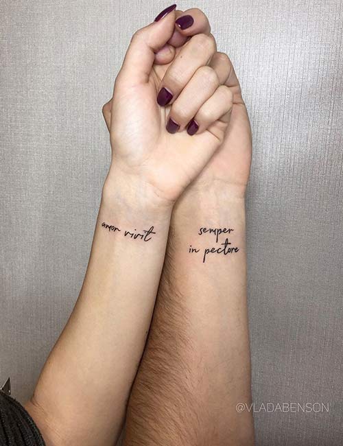 Latin couple tattoo design