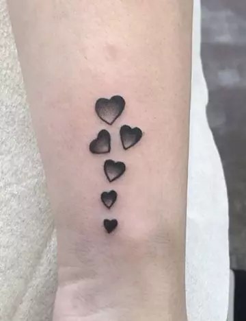 Little heart tattoo design