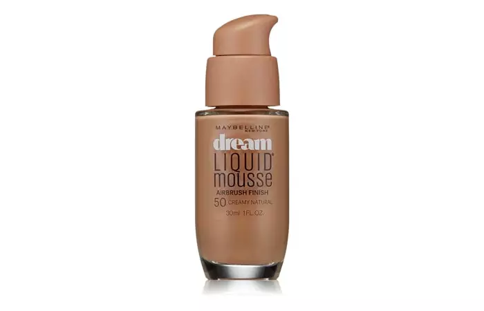 4. Maybelline Dream Liquid Mousse Foundation (Creamy Natural) - Best Natural Foundation